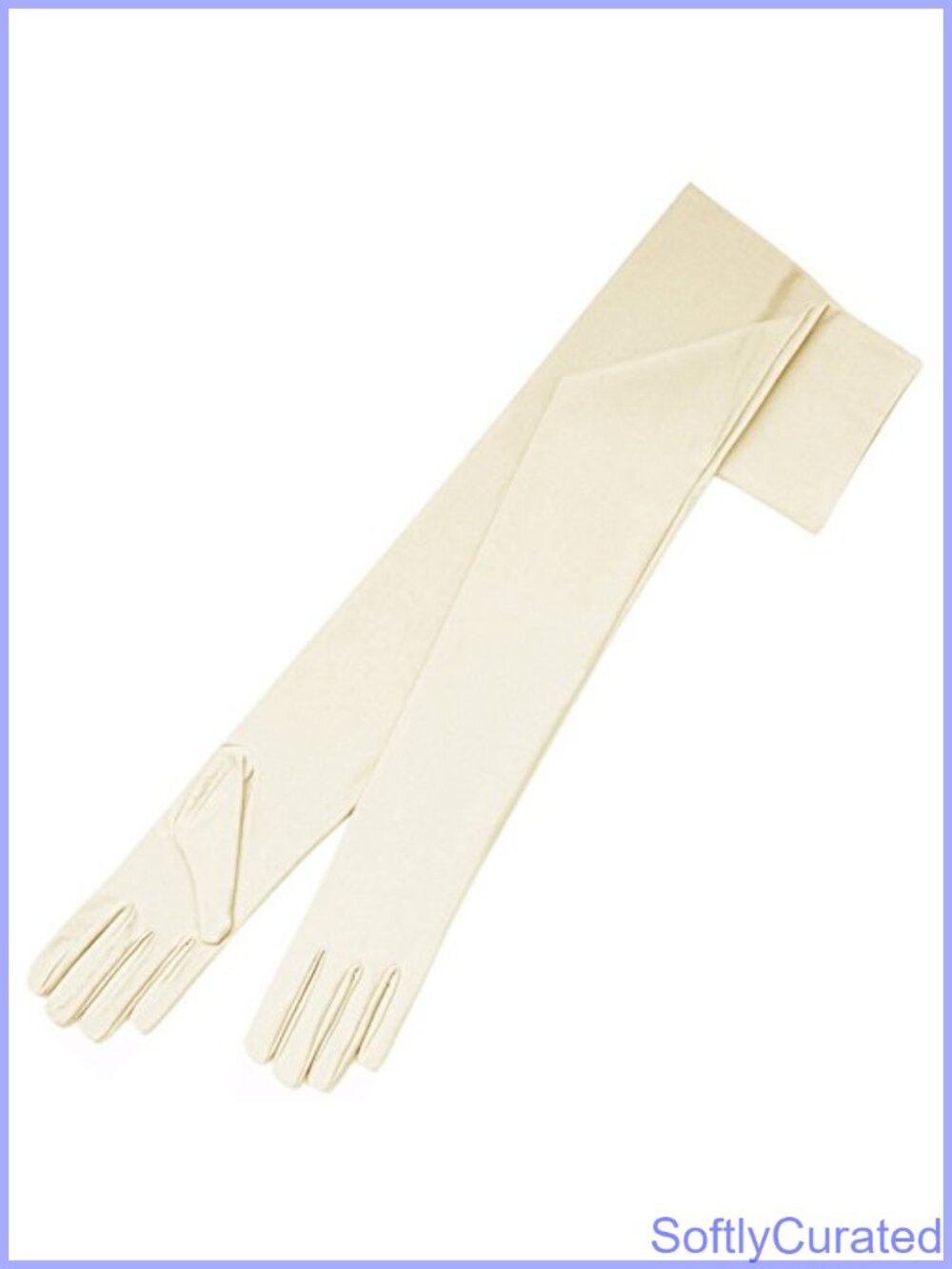 4-Way Stretch Matte Satin Opera Length Dress Gloves 23.5" Bridal